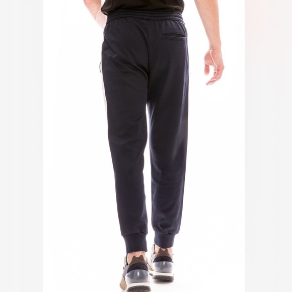 MOTHER Pants - Mother Denim The Runner Stripe Jogger Pants, Black/white, Medium